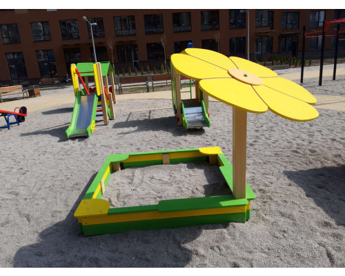 Пісочниця Квіточка на одній стійці - фото 4