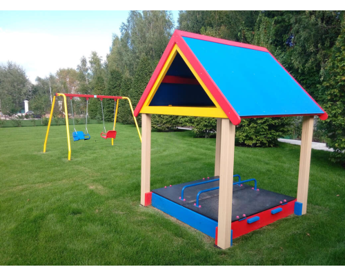 Пісочниця з навісом і кришкою - фото 2