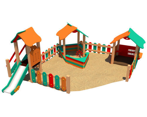 Пісочний комлекс "Дитячий світ" - фото 1 Пісочний комлекс "Дитячий світ" - фото 1