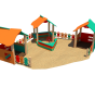 Пісочний комплекс "Дитячий двір" - фото 1 Пісочний комплекс "Дитячий двір" - фото 1