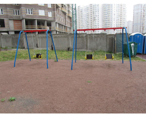 Гойдалка одинарна. Металеві стійки - фото 3 Гойдалка одинарна. Металеві стійки - фото 3