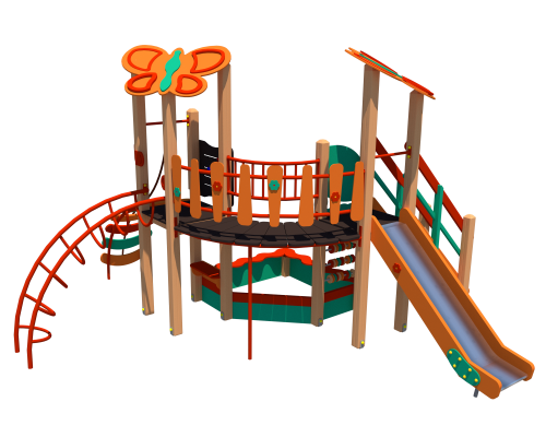 Комплекс дитячий спортивно -ігровий з пісочницею - фото 1