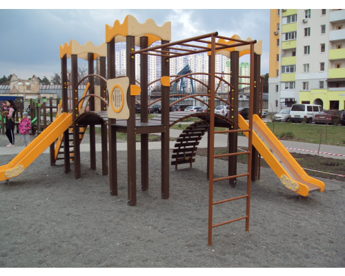 Комплекс дитячий спортивно -ігровий "Три Башти "Осінь" - фото 2