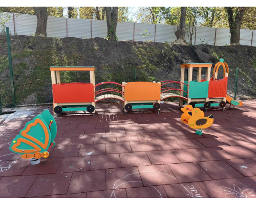 Потяг дитячий ігровий з вагонами - фото 7