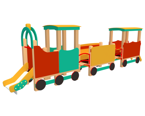 Потяг дитячий ігровий з вагонами - фото 1