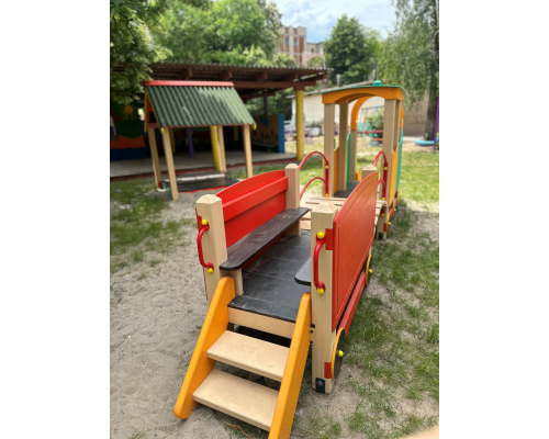 Потяг дитячий ігровий з вагоном - фото 2