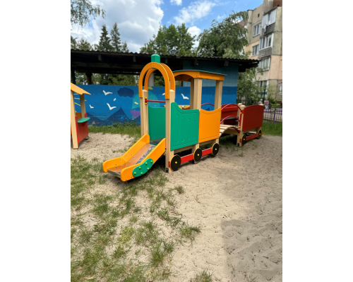 Потяг дитячий ігровий з вагоном - фото 3