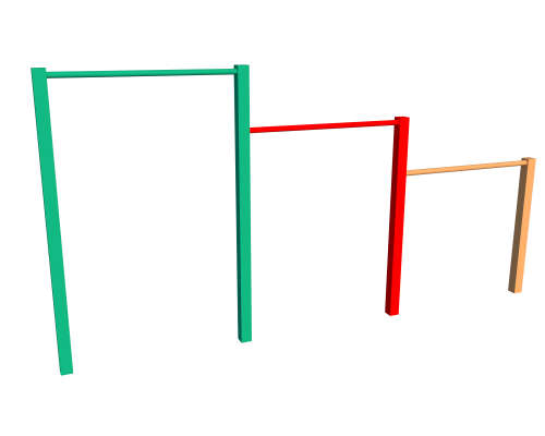 Турнік для підтягувань трирівневий - фото 1 Турнік для підтягувань трирівневий - фото 1