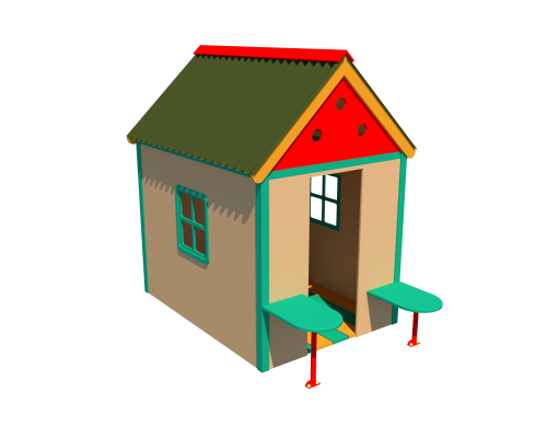 Будинок дитячий ігровий зі столиками - фото 1