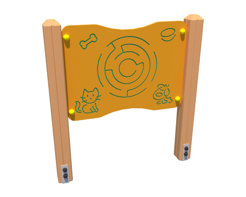 Інтерактивна панель Двостороння &quot;Лабіринт котик-собачка-Цифри&quot; - фото 1