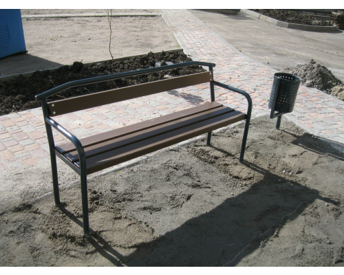 Лавка зі спинкою - фото 2