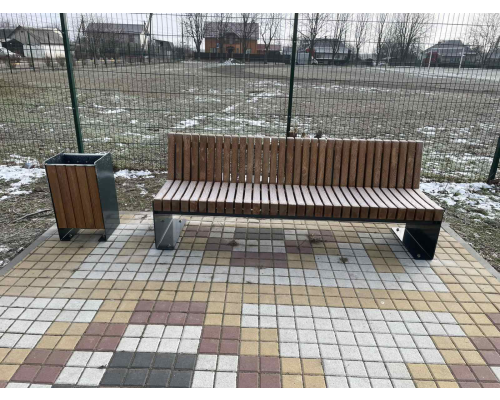 Лавка зі спинкою - фото 2