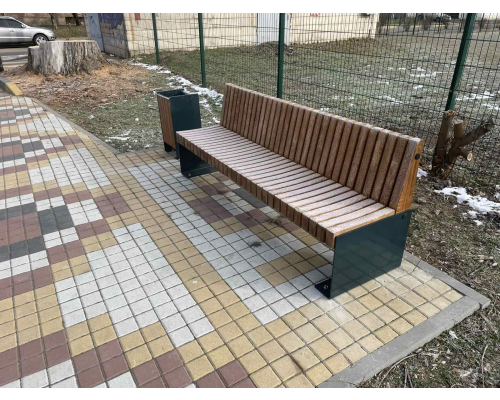 Лавка зі спинкою - фото 3