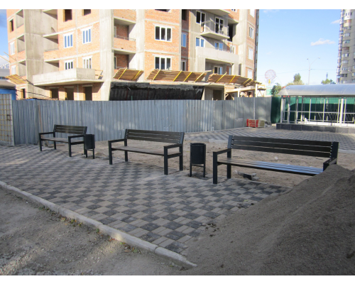 Лавка паркова зі спинкою, антивандальна - фото 3 Лавка паркова зі спинкою, антивандальна - фото 3