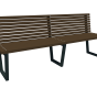 Лавка паркова зі спинкою, антивандальна - фото 1