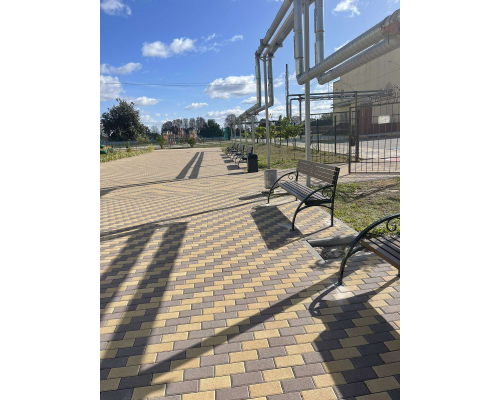 Лавка паркова з кованими  елементами - фото 5