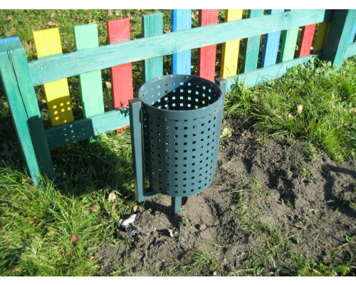 Урна тротуарна, металева, антивандальна - фото 2 Урна тротуарна, металева, антивандальна - фото 2