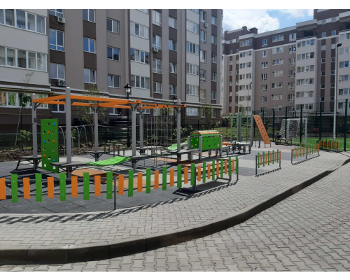 Огорожа кольорова різнорівнева. - фото 5