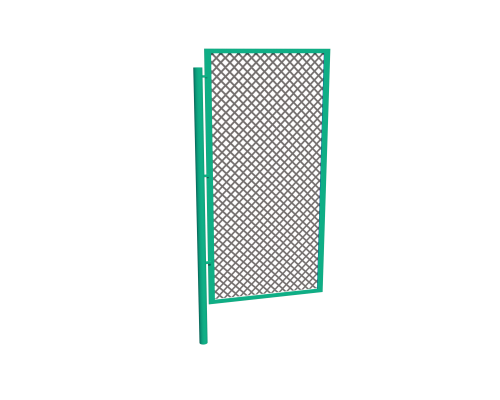 Огорожа металева зі стійками. Сітка канільована  (50*50*5). - фото 1 Огорожа металева зі стійками. Сітка канільована  (50*50*5). - фото 1