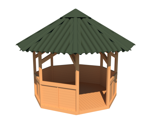 Беседка восьмиугольная - фото 1 Беседка восьмиугольная - фото 1