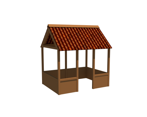 Беседка четырехугольная - фото 1 Беседка четырехугольная - фото 1