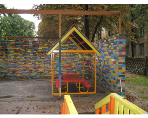 Навес металический с лавками и столом - фото 4