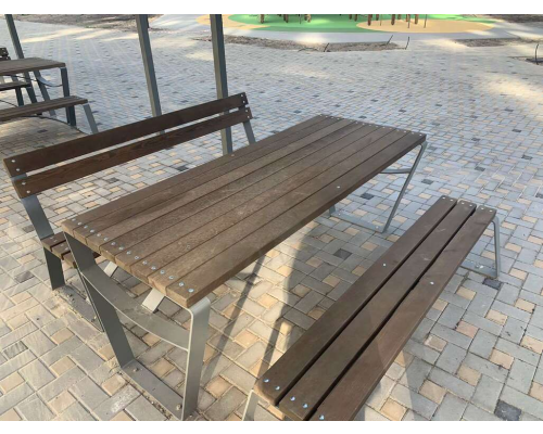 Стіл з лавками - фото 2 Стіл з лавками - фото 2