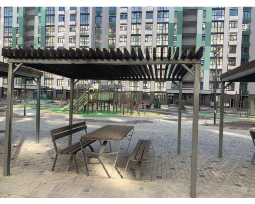 Стіл з лавками - фото 3 Стіл з лавками - фото 3