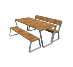 Стіл з лавками