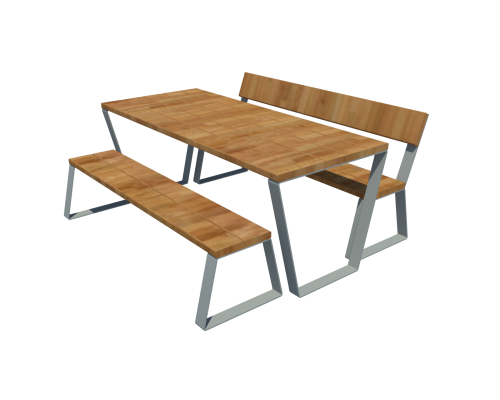 Стіл з лавками - фото 1 Стіл з лавками - фото 1