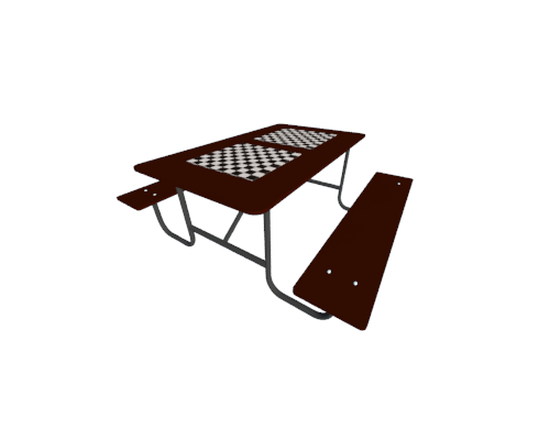 Стіл для гри вшахи та шашки на дві дошки - фото 1