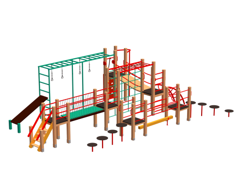 Комплекс дитячий спортивно - ігровий "Олімп" - фото 1