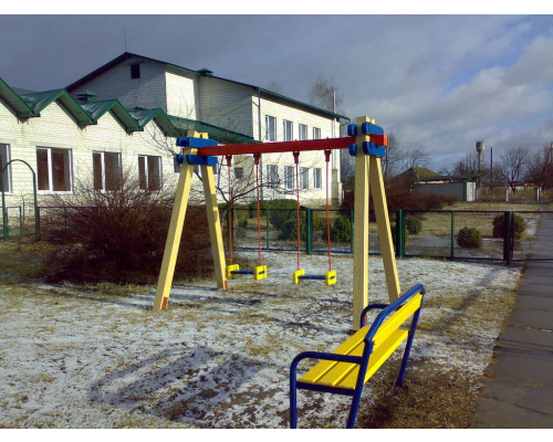 Гойдалка подвійна. Дерев'яні стійки - фото 3 Гойдалка подвійна. Дерев'яні стійки - фото 3