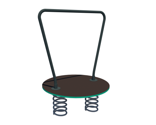 Платформа з ручкої на двох пружинах - фото 1
